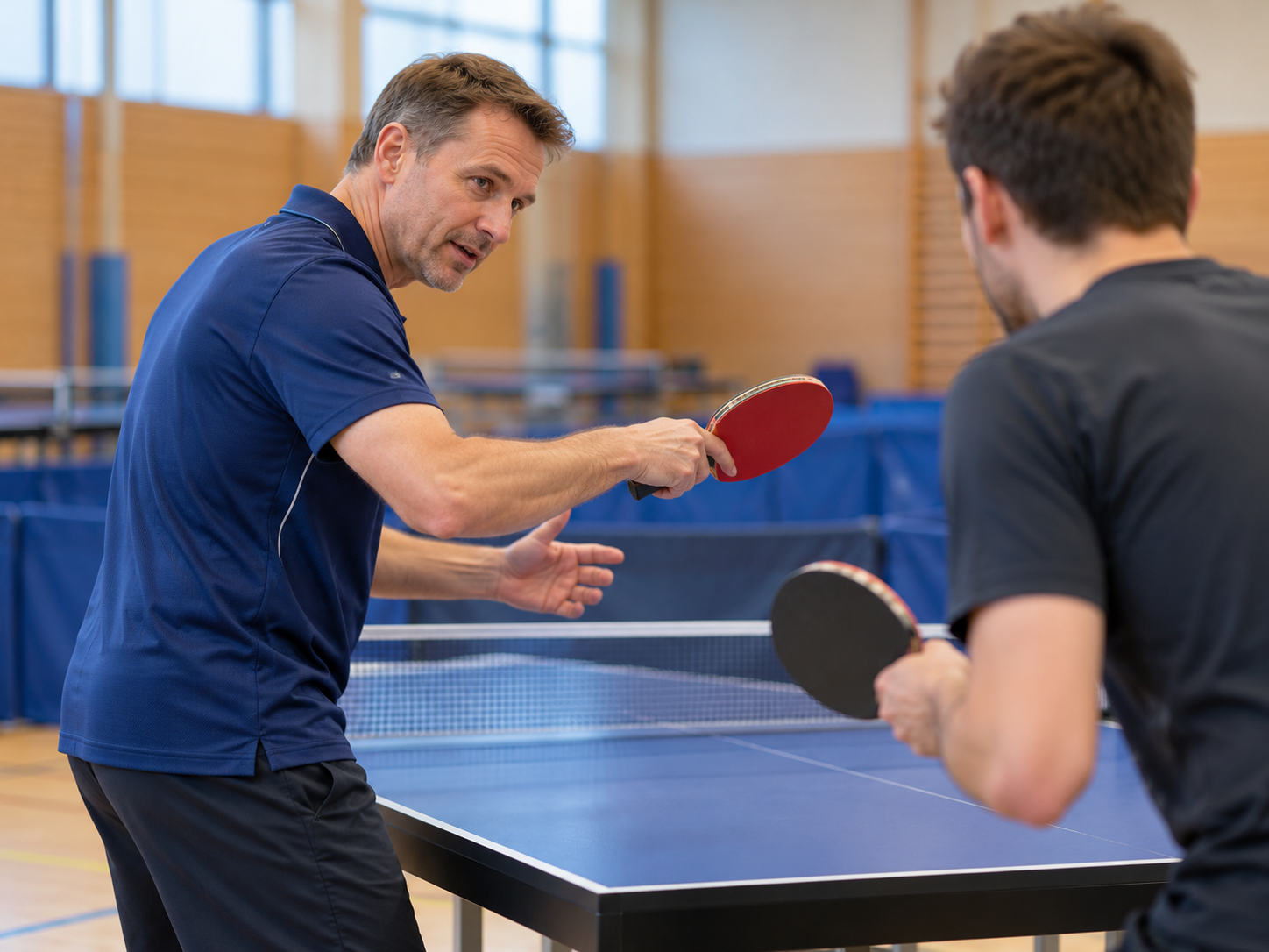 Symbolbild für individuell buchbare Tischtennis-Trainerstunden